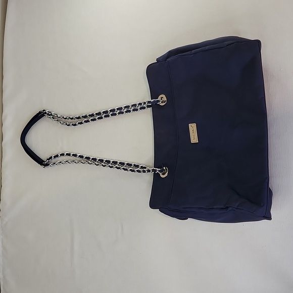 Sastanza Navy Blue Nylon Tote Bag. Size 15x11" - Picture 2 of 10